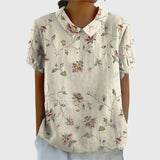 Solene | Floral Button Elegant Blouse Women Summer Casual