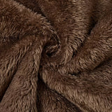 Faux Fur Lined Hooded Jacket with Zip Front and Patch Pockets
