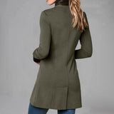 Asymmetric Tailored Jacket with Button Front