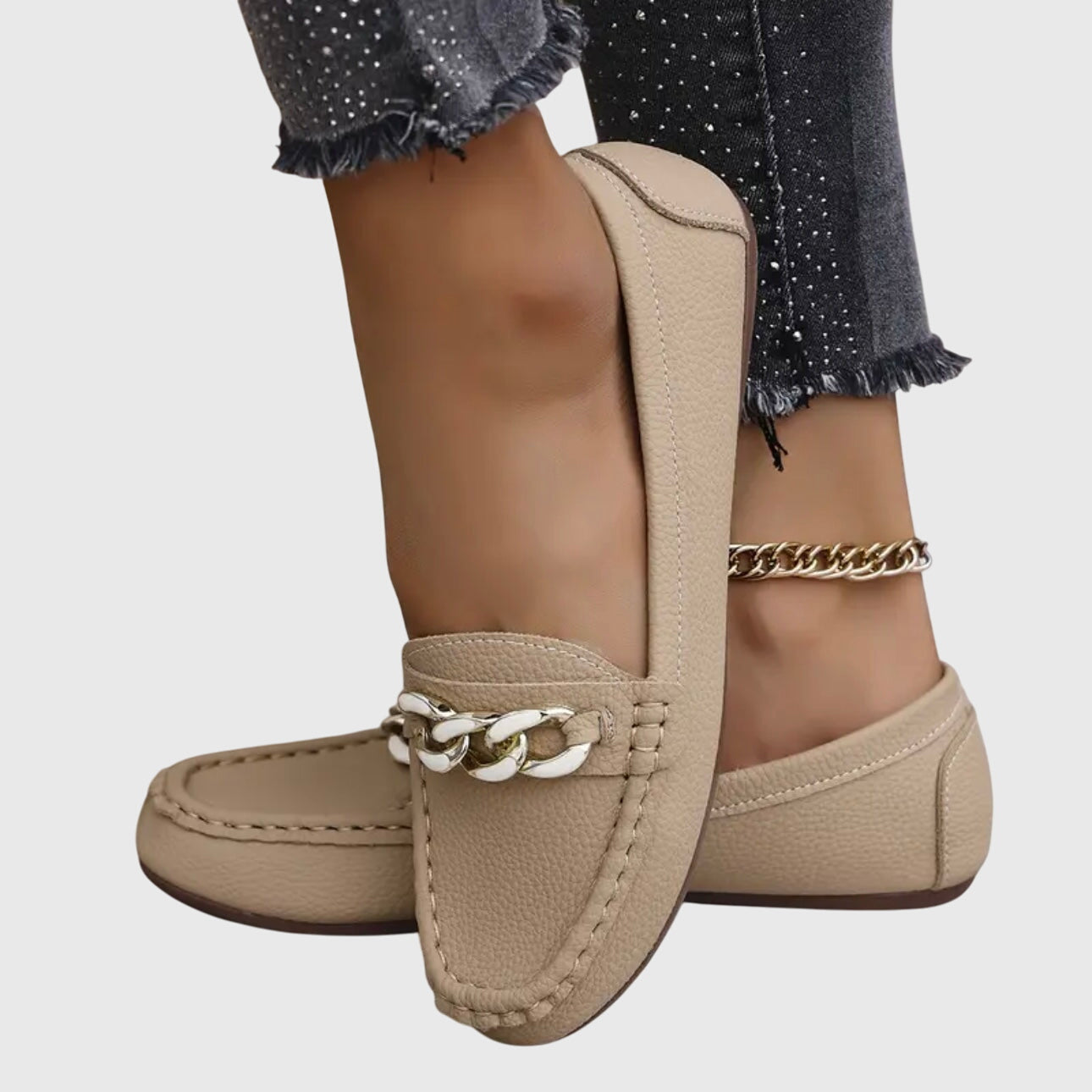Ysaline | Elegant Classic Chain Loafers Women Slip-On Shoes