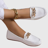 Ysaline | Elegant Classic Chain Loafers Women Slip-On Shoes