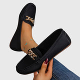 Ysaline | Elegant Classic Chain Loafers Women Slip-On Shoes