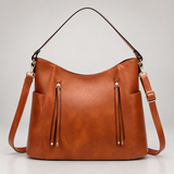 Hobo Crossbody Bag with Zip Pockets