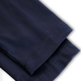 Satin Midi Dress with Lapel Collar and Pleated Skirt