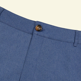 Slim Fit Trousers with Side Pockets and Tapered Leg