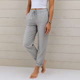 Louise | Linen Drawstring Pants Women Summer Relaxed Casual