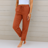 Louise | Linen Drawstring Pants Women Summer Relaxed Casual