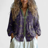 Virelle | Casual Boho Floral Blouse Women Summer Relaxed Top