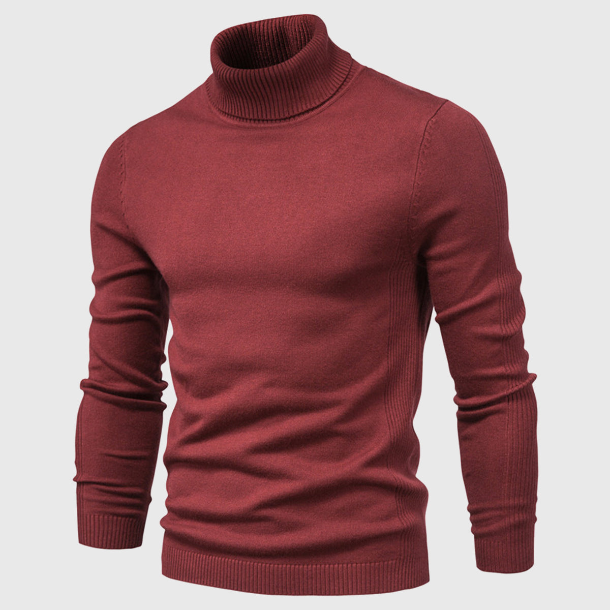 Men's Turtleneck Slim-Fit Long Sleeve Sweater
