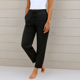 Louise | Linen Drawstring Pants Women Summer Relaxed Casual