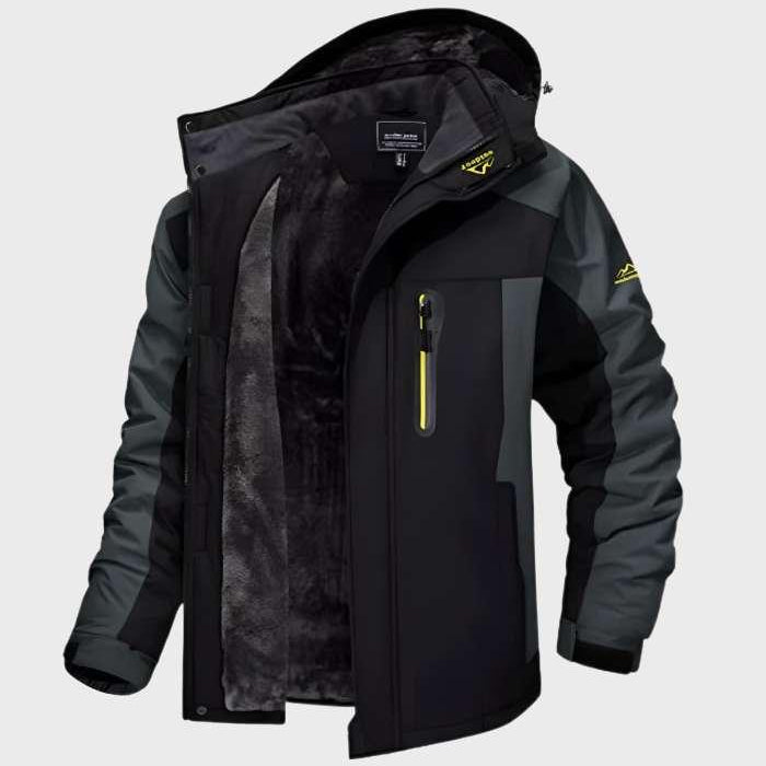 Hooded Fleece Jacket with Full-Zip Closure