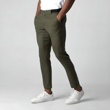 Men's Slim-Fit Trousers with Stretch