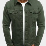 Men's Trucker Jacket – Button-Front Casual Jacket with Chest Pockets for Everyday Wear