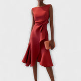 Juliette | Elegant Sleeveless Midi Dress Women Summer Fitted