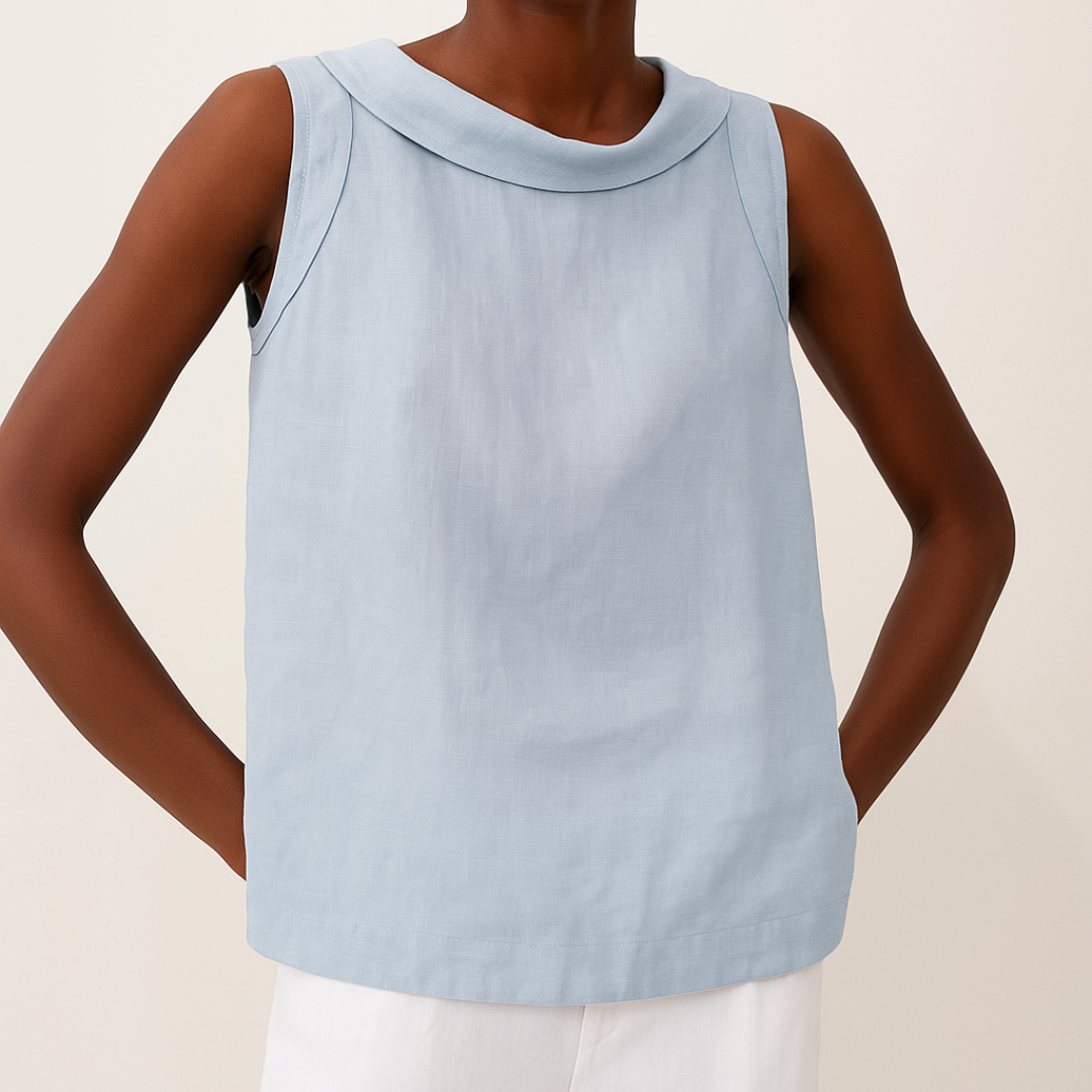Virelle | Elegant Sleeveless Minimal Blouse Women Summer Top