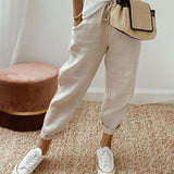 Noemie | Linen Jogger Pants Women Summer Relaxed Casual