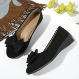 Bow Detail Ballet Flats with Round Toe