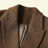 Belted Double-Breasted Blazer with Flap Pockets