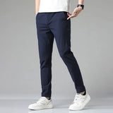 Stretch Slim-Fit Tapered Trousers