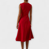Juliette | Elegant Sleeveless Midi Dress Women Summer Fitted