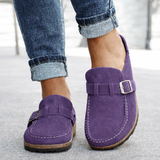 Buckle Strap Slip-On Mule Loafers