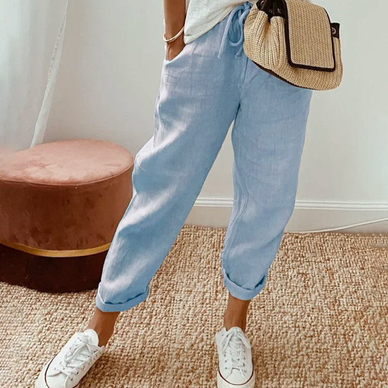 Noemie | Linen Jogger Pants Women Summer Relaxed Casual