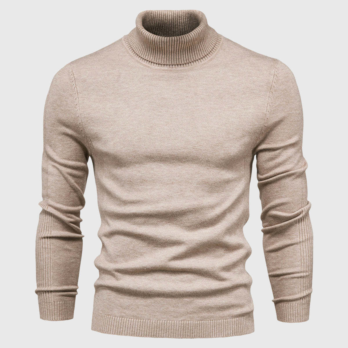 Men's Turtleneck Slim-Fit Long Sleeve Sweater
