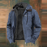 Fleece Jacket with Hood and Zip-Front Closure