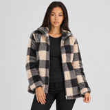 Fleece Jacket with Zip Front and Drawstring Waist