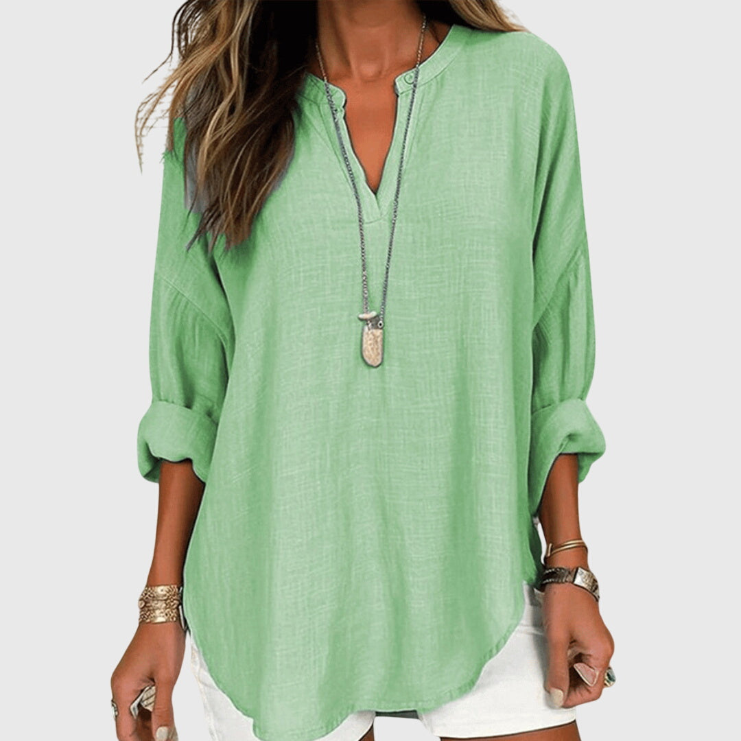 Liora | Casual Loose Blouse Women Summer Relaxed Everyday Top
