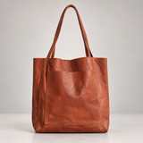 Slouchy Tote Bag with Front Pocket