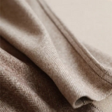 High-Waisted Straight-Leg Herringbone Trousers