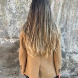 Women's Blazer – Single-Button Notched Lapel Jacket for Office and Smart Casual Wear