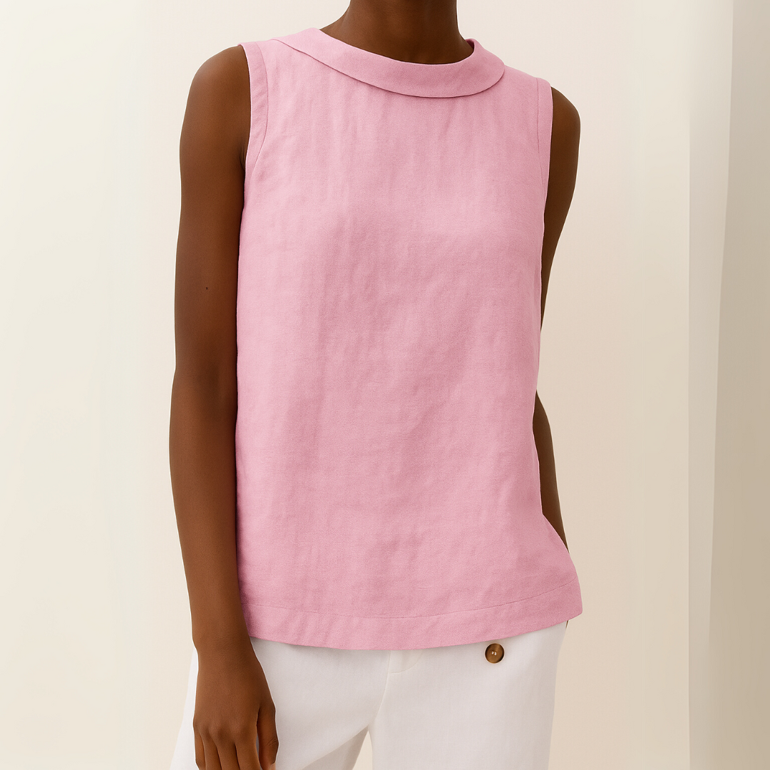 Virelle | Elegant Sleeveless Minimal Blouse Women Summer Top