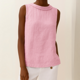 Virelle | Elegant Sleeveless Minimal Blouse Women Summer Top