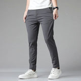 Stretch Slim-Fit Tapered Trousers