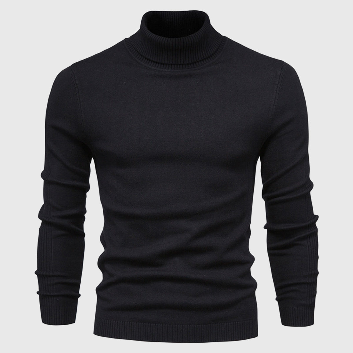 Men's Turtleneck Slim-Fit Long Sleeve Sweater