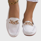 Ysaline | Elegant Classic Chain Loafers Women Slip-On Shoes