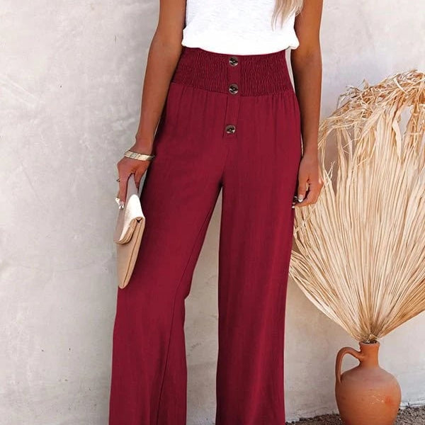 Aveline | High Waist Wide Leg Pants Women Summer Relaxed Casual