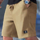 Men's Waffle Knit Drawstring Shorts