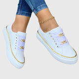 Chain-Lace Sneakers with Platform Sole