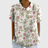 Solene | Floral Button Elegant Blouse Women Summer Casual