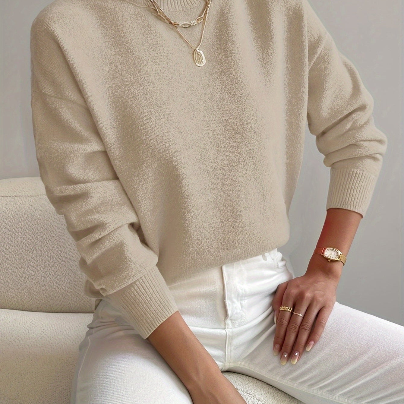 Women's Turtleneck Knit Sweater