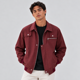 Zip-Front Bomber Jacket with Flap Pockets