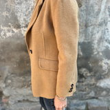 Women's Blazer – Single-Button Notched Lapel Jacket for Office and Smart Casual Wear
