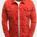 Men's Trucker Jacket – Button-Front Casual Jacket with Chest Pockets for Everyday Wear