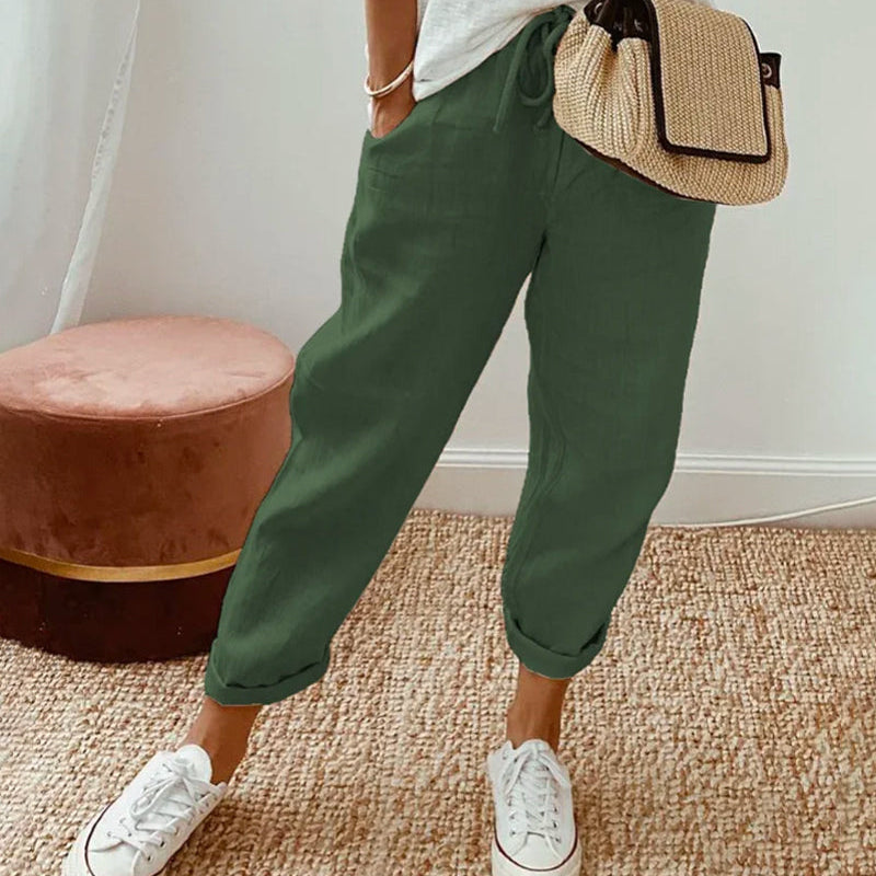 Noemie | Linen Jogger Pants Women Summer Relaxed Casual
