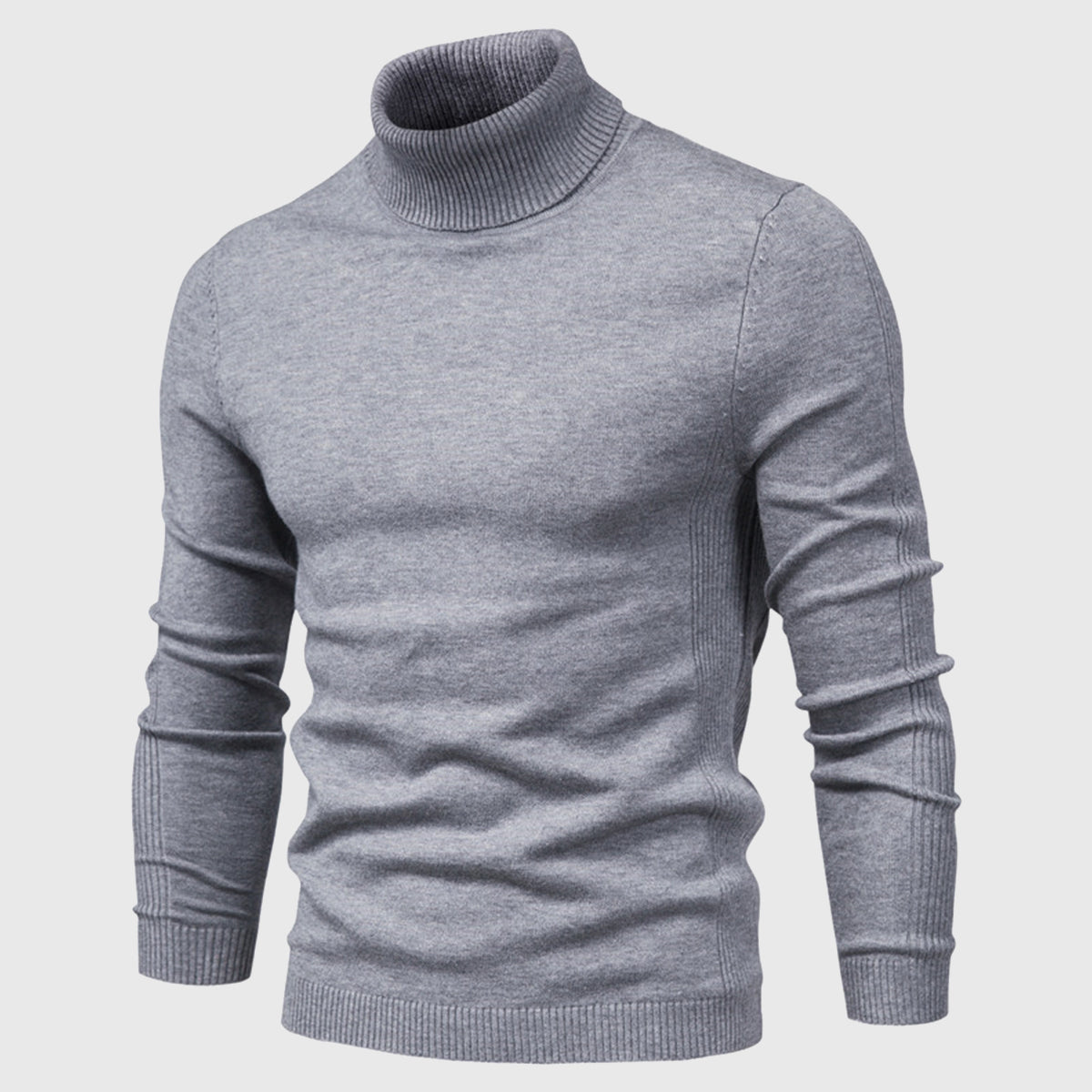Men's Turtleneck Slim-Fit Long Sleeve Sweater