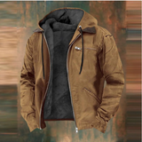 Fleece Jacket with Hood and Zip-Front Closure