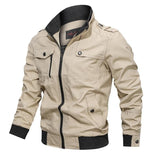 Cargo Jacket with Zip Front and Flap Pockets